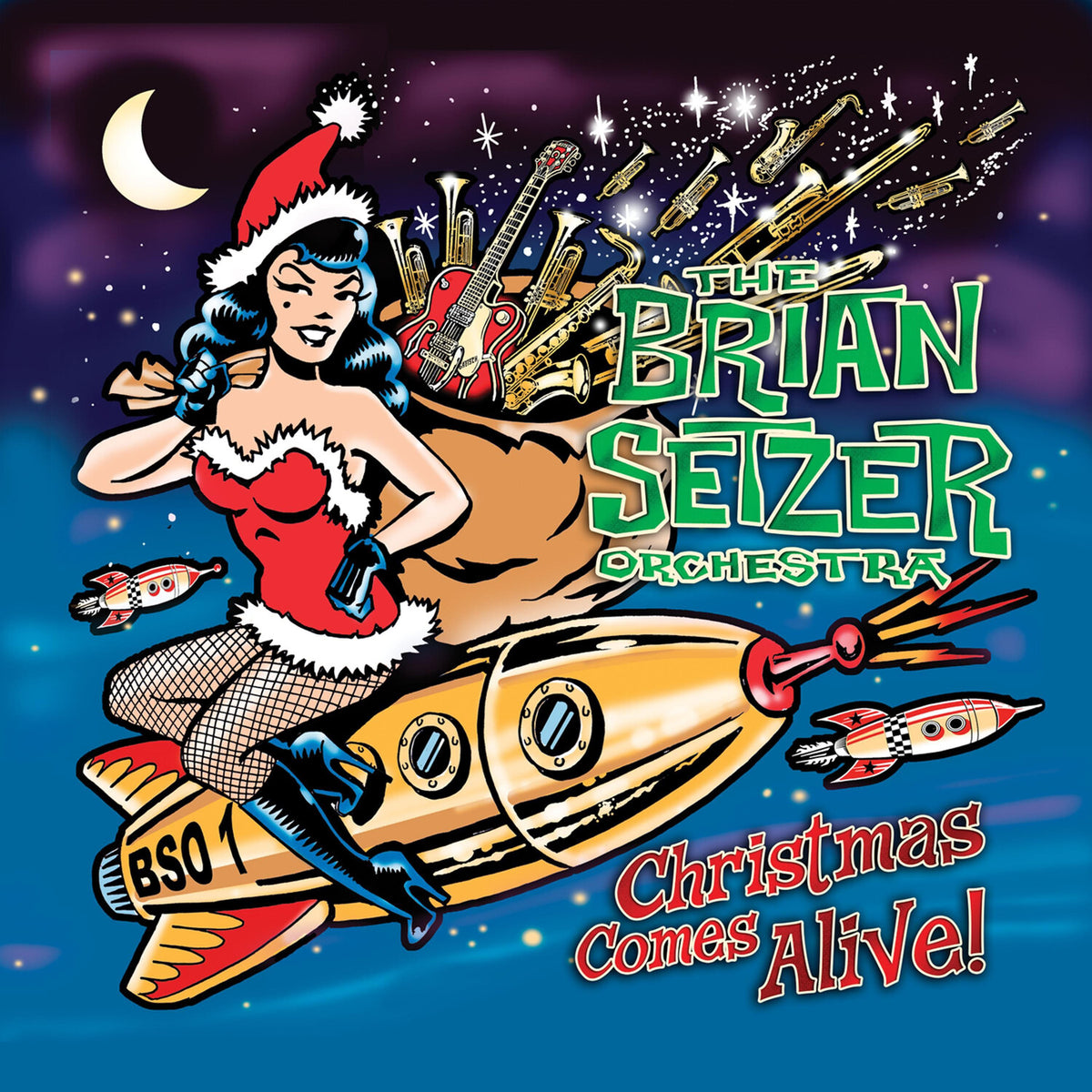 The Brian Setzer Orchestra - Christmas Comes Alive! album cover