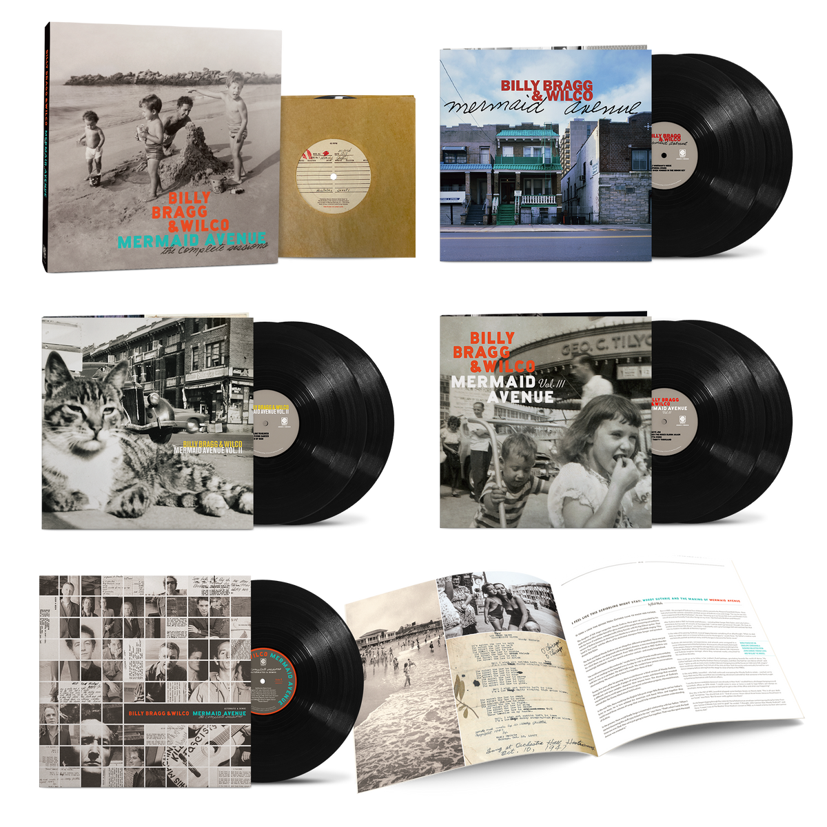 Billy Bragg & Wilco - Mermaid Avenue: The Complete Sessions box set contents