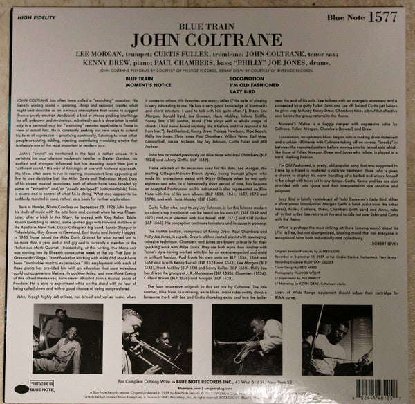 John Coltrane - Blue Train [Blue Note Tone Poet] – Static ATX