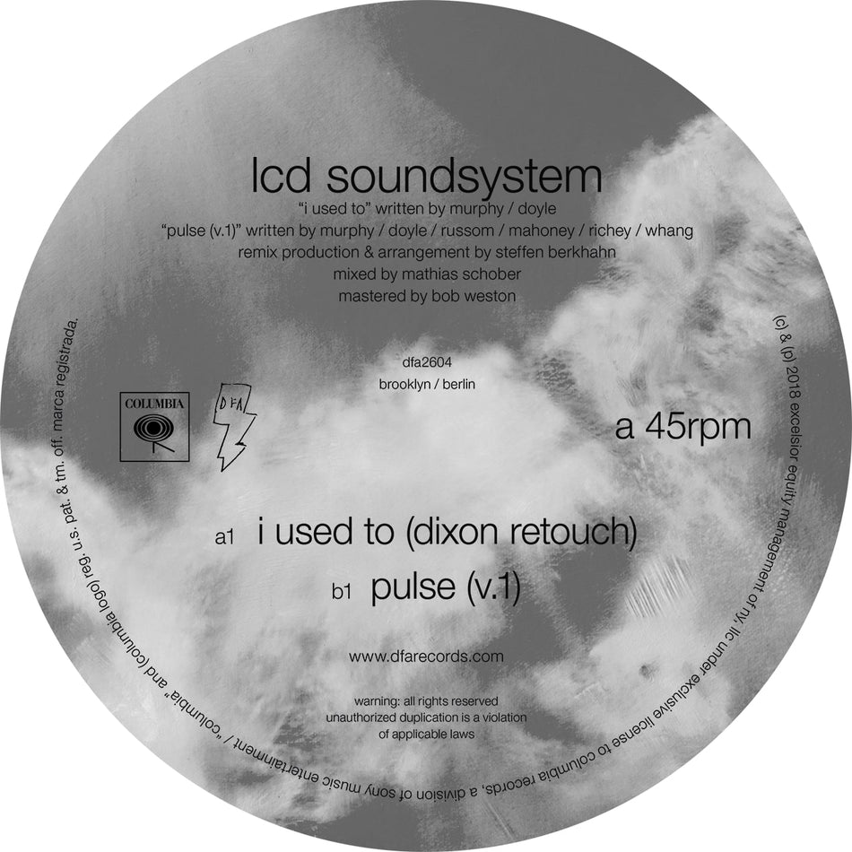LCD Soundsystem - I Used To (Dixon Rework b/w Pulse v.1)