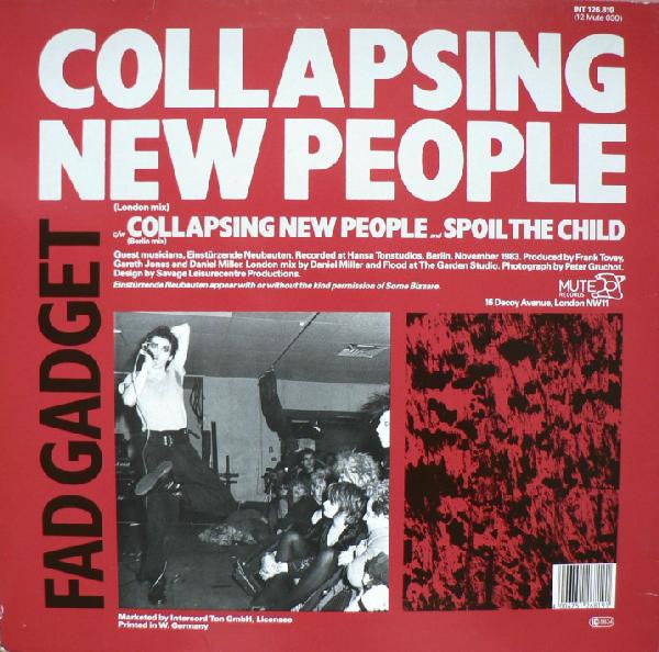 Fad Gadget - Collapsing New People (Extended Versions) ['84 German]