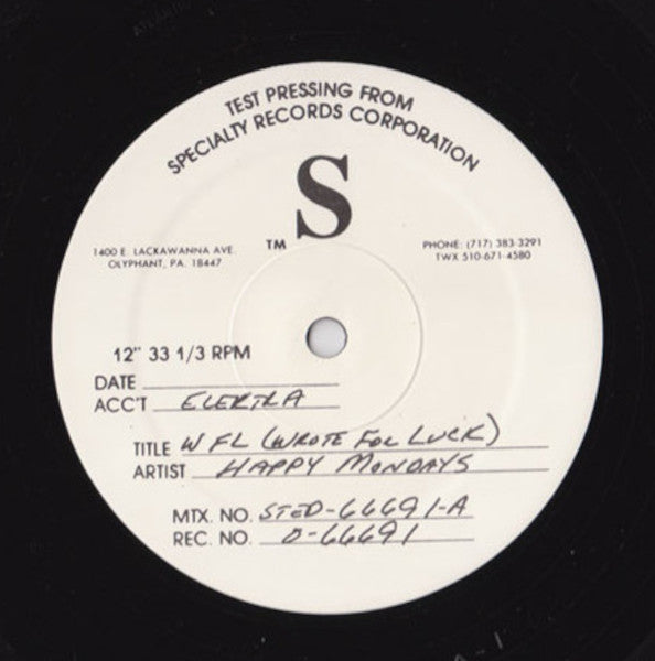 Happy Mondays - WFL (Wrote For Luck) ['88 US Test Pressing]