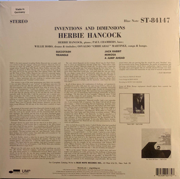 Herbie Hancock - Inventions & Dimensions [Blue Note]