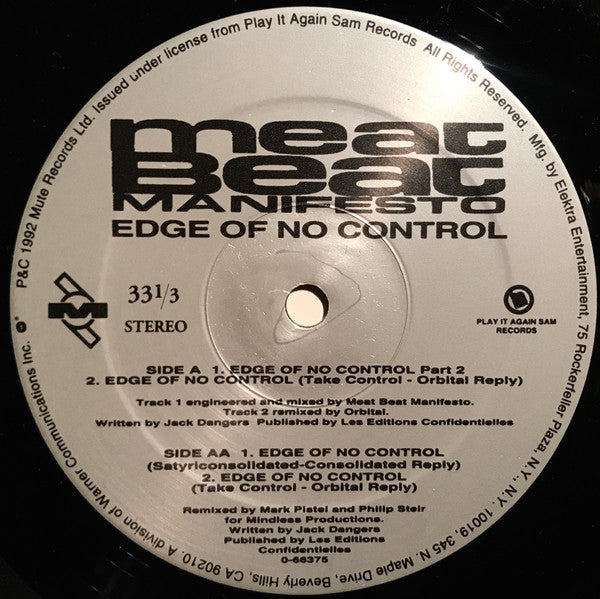 Meat Beat Manifesto - Edge Of No Control ['92 US]