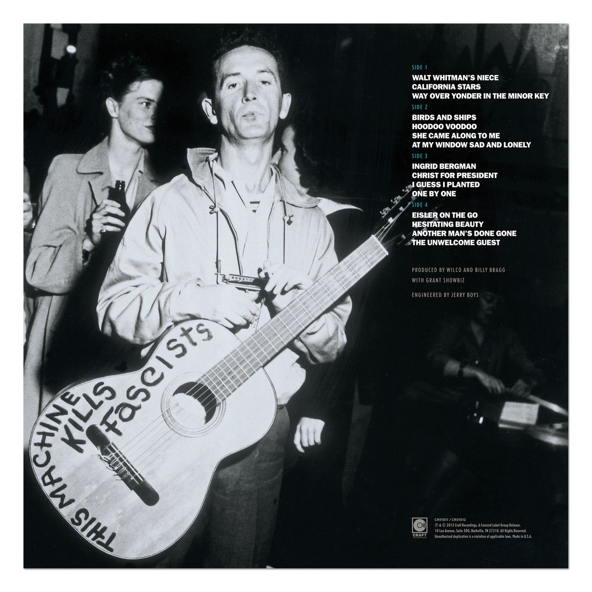 Billy Bragg & Wilco - Mermaid Avenue back cover