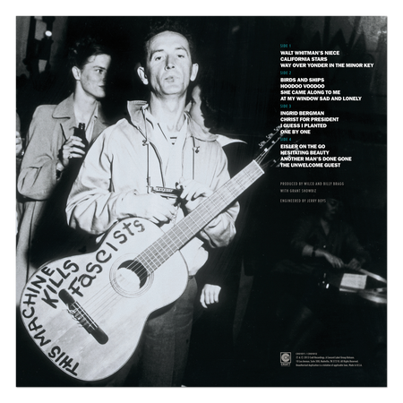 Billy Bragg & Wilco - Mermaid Avenue back cover