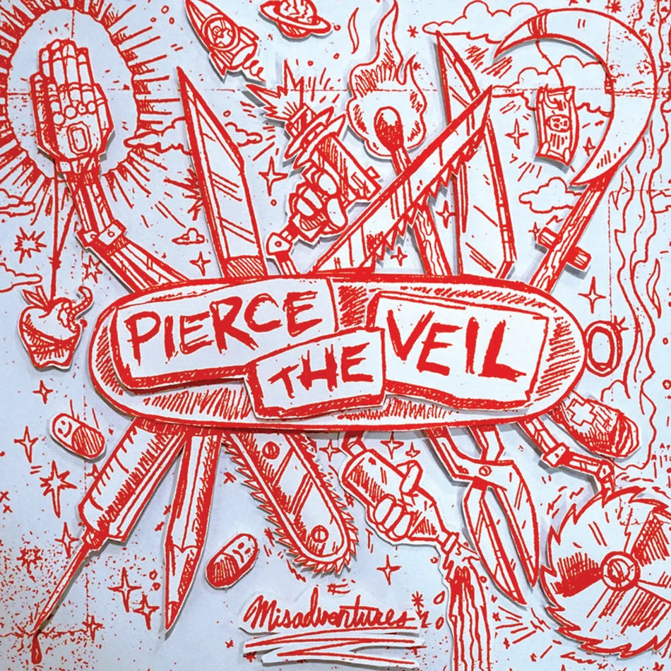 Pierce the Veil - Misadventures [Silver with Red Splatter]