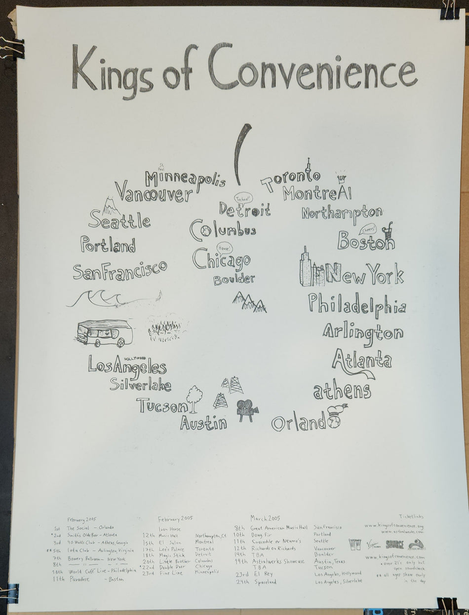 Poster zur Kings of Convenience-Tour