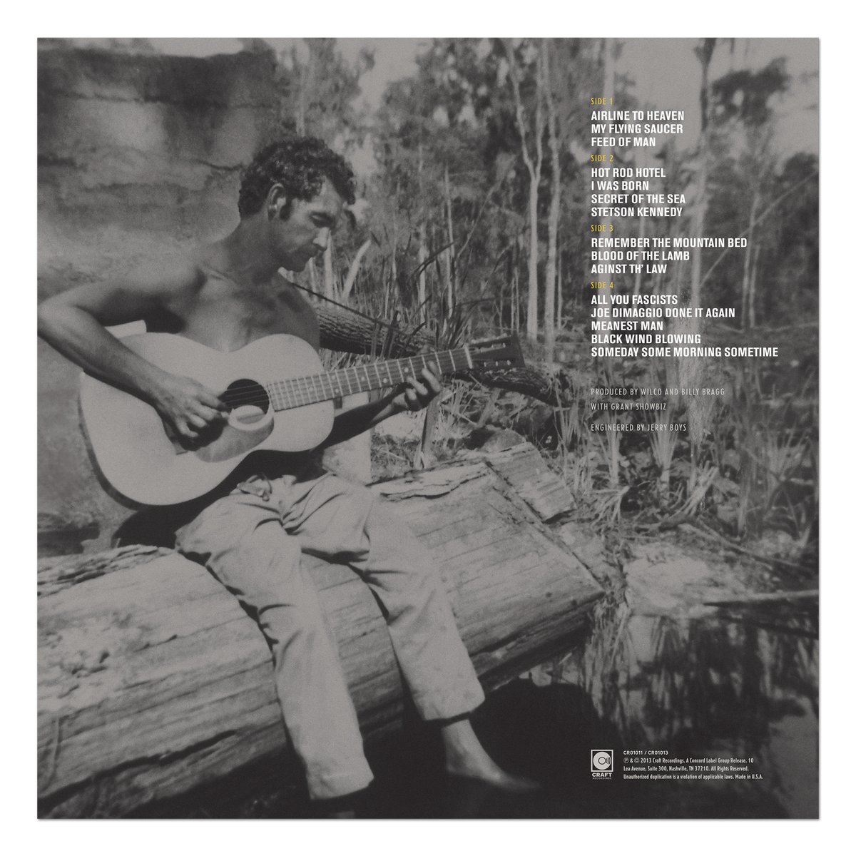 Billy Bragg & Wilco - Mermaid Avenue Vol. II back cover
